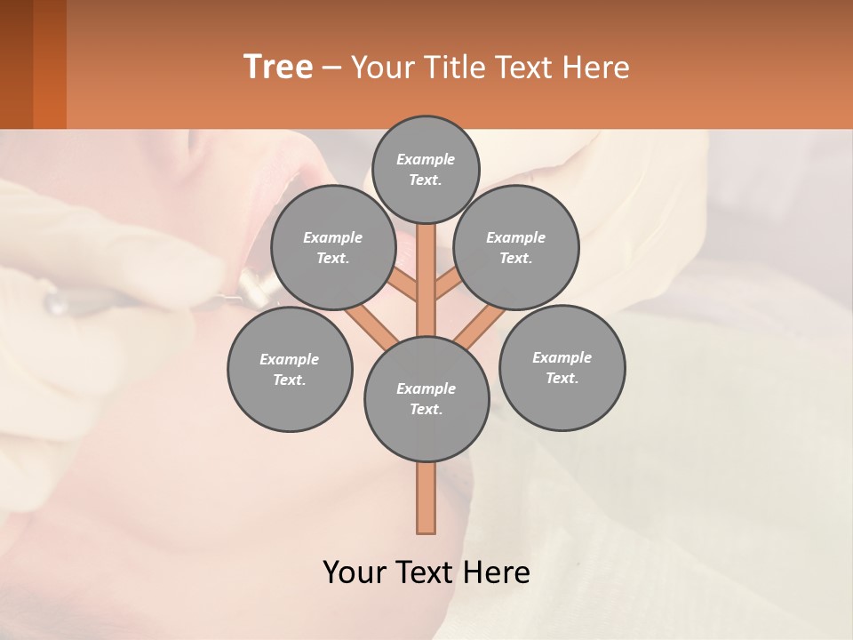 A Woman Getting Her Teeth Checked By A Dentist PowerPoint Template