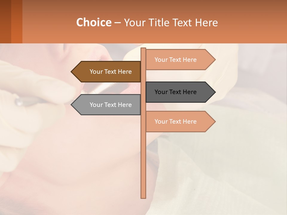 A Woman Getting Her Teeth Checked By A Dentist PowerPoint Template