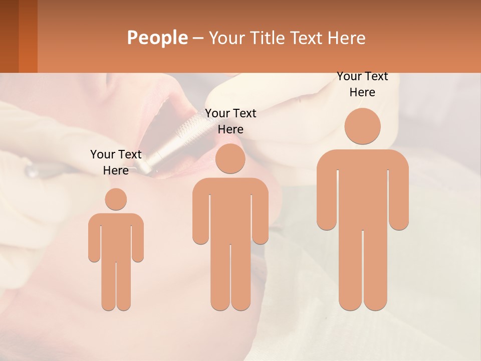 A Woman Getting Her Teeth Checked By A Dentist PowerPoint Template