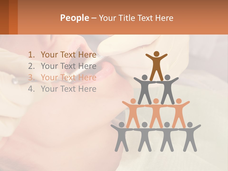 A Woman Getting Her Teeth Checked By A Dentist PowerPoint Template