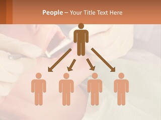 A Woman Getting Her Teeth Checked By A Dentist PowerPoint Template