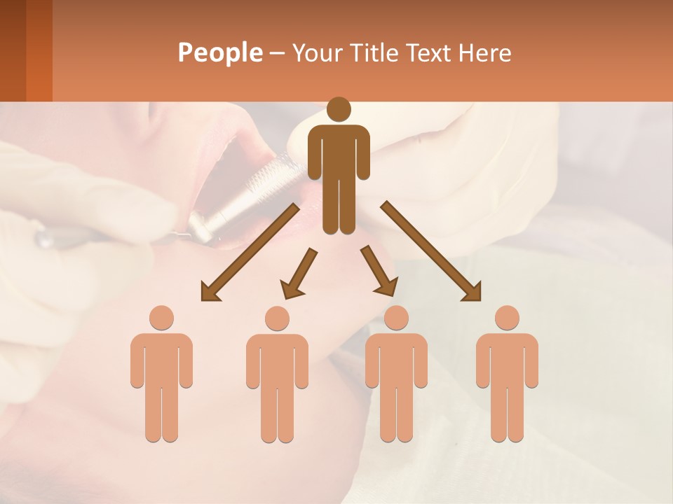 A Woman Getting Her Teeth Checked By A Dentist PowerPoint Template