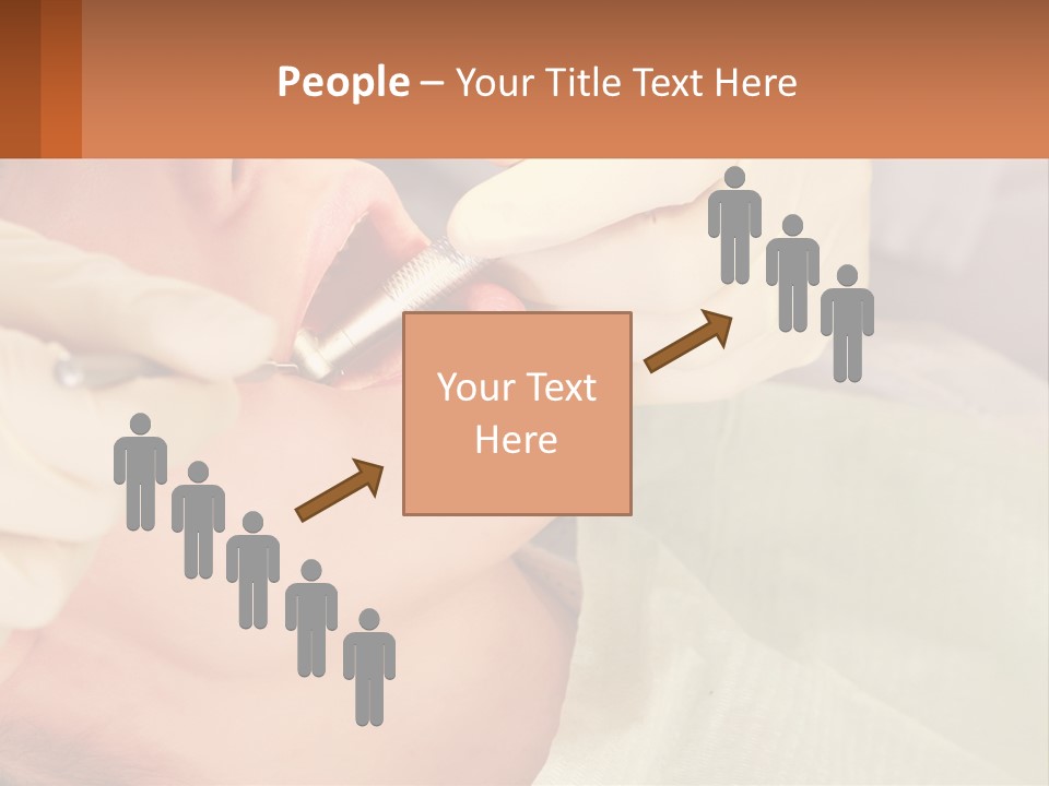 A Woman Getting Her Teeth Checked By A Dentist PowerPoint Template