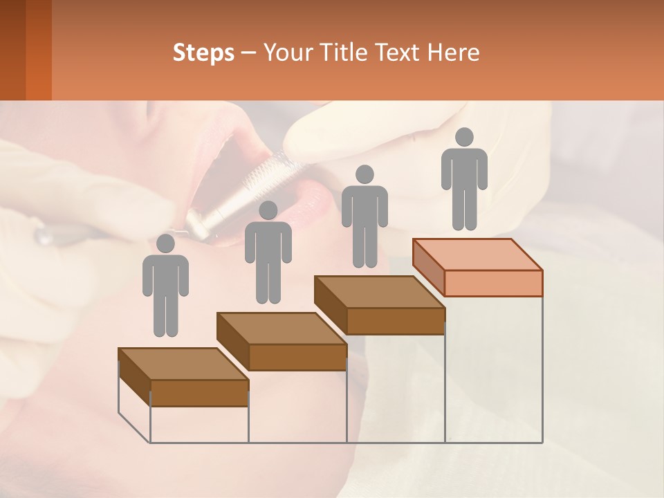 A Woman Getting Her Teeth Checked By A Dentist PowerPoint Template