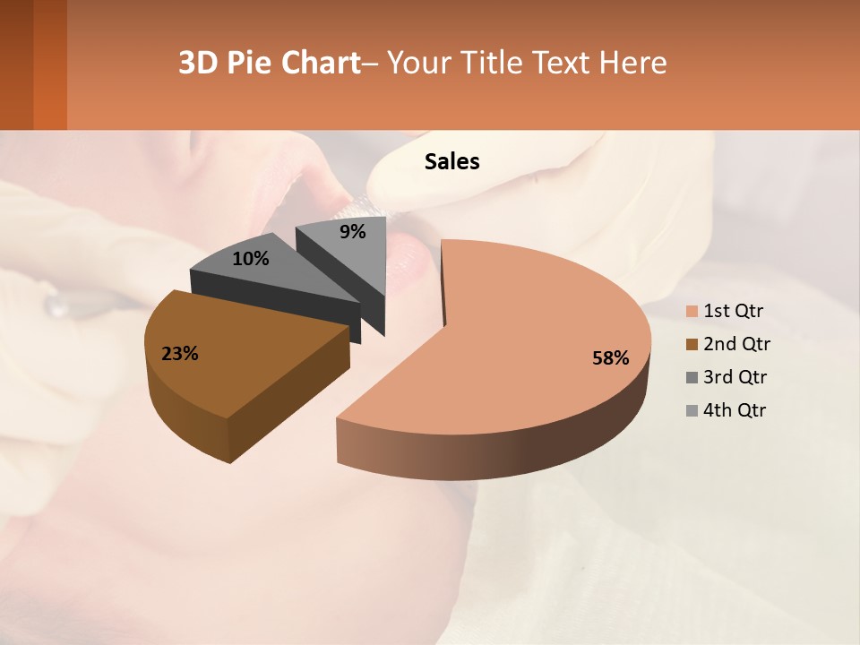 A Woman Getting Her Teeth Checked By A Dentist PowerPoint Template