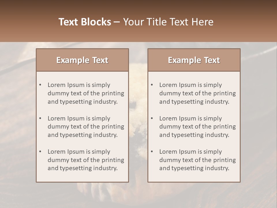 A Blueberry Muffin Sitting On Top Of A Wooden Table PowerPoint Template