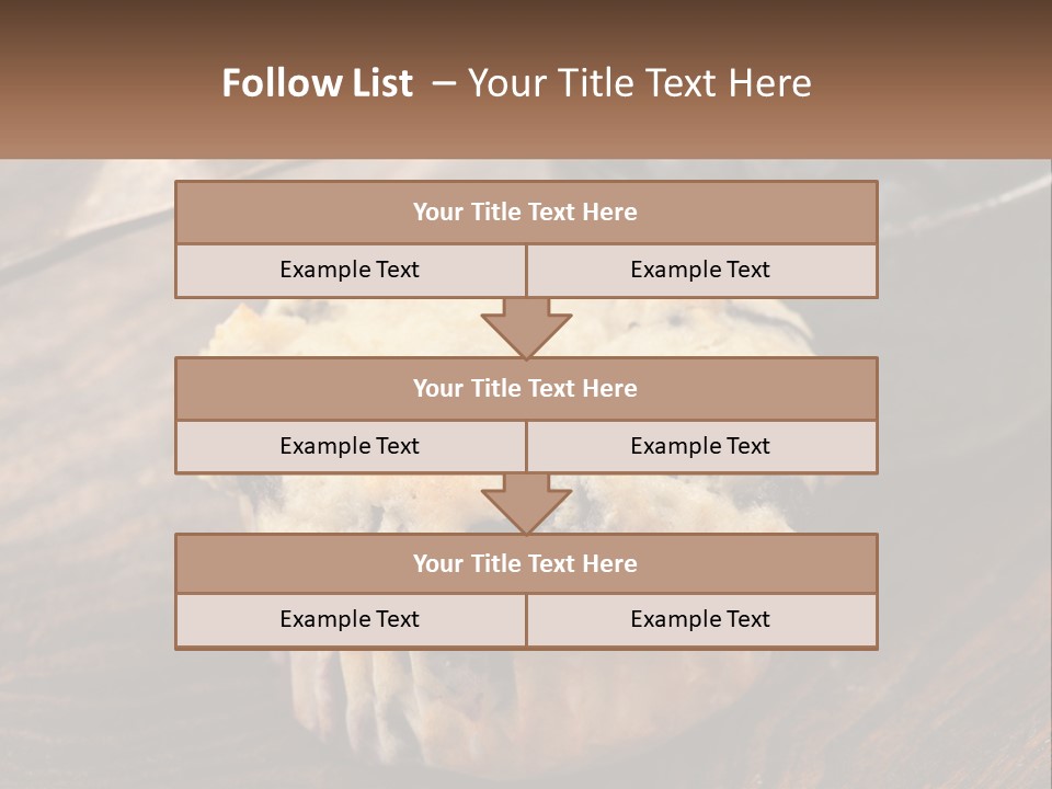A Blueberry Muffin Sitting On Top Of A Wooden Table PowerPoint Template