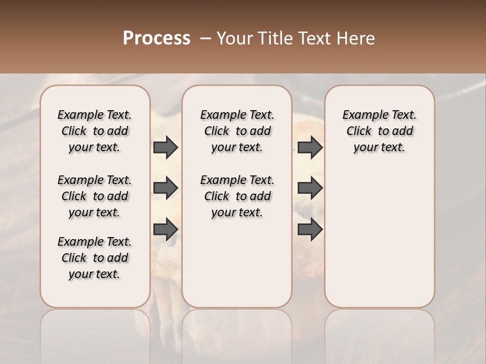 A Blueberry Muffin Sitting On Top Of A Wooden Table PowerPoint Template