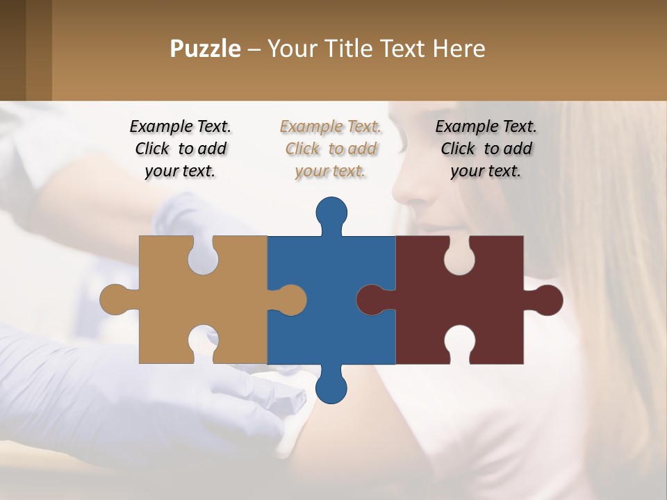 A Little Girl Getting Her Teeth Checked By A Dentist PowerPoint Template