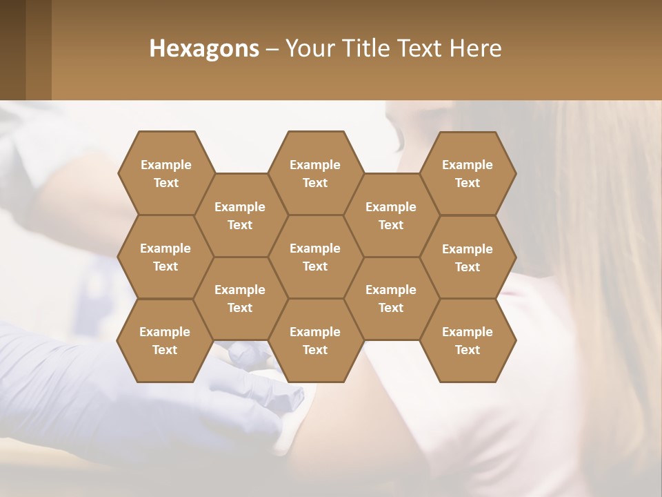 A Little Girl Getting Her Teeth Checked By A Dentist PowerPoint Template