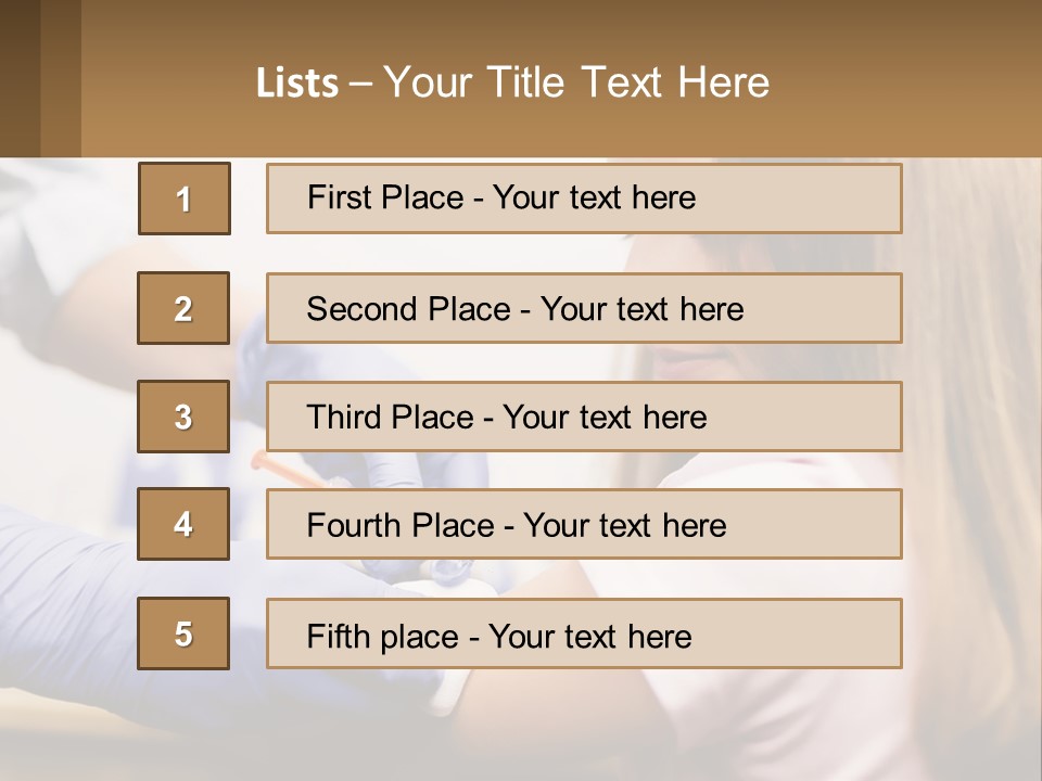 A Little Girl Getting Her Teeth Checked By A Dentist PowerPoint Template