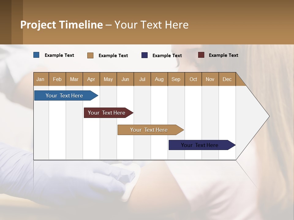 A Little Girl Getting Her Teeth Checked By A Dentist PowerPoint Template