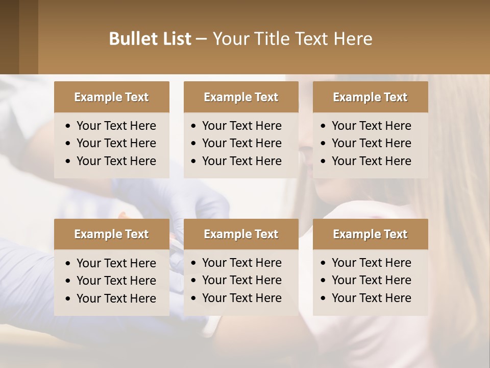 A Little Girl Getting Her Teeth Checked By A Dentist PowerPoint Template
