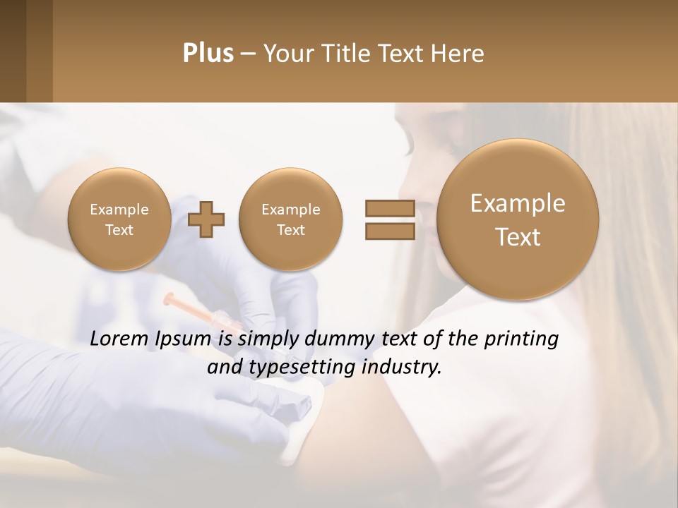 A Little Girl Getting Her Teeth Checked By A Dentist PowerPoint Template