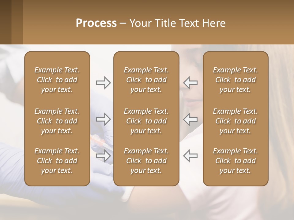 A Little Girl Getting Her Teeth Checked By A Dentist PowerPoint Template