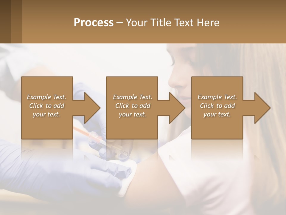 A Little Girl Getting Her Teeth Checked By A Dentist PowerPoint Template