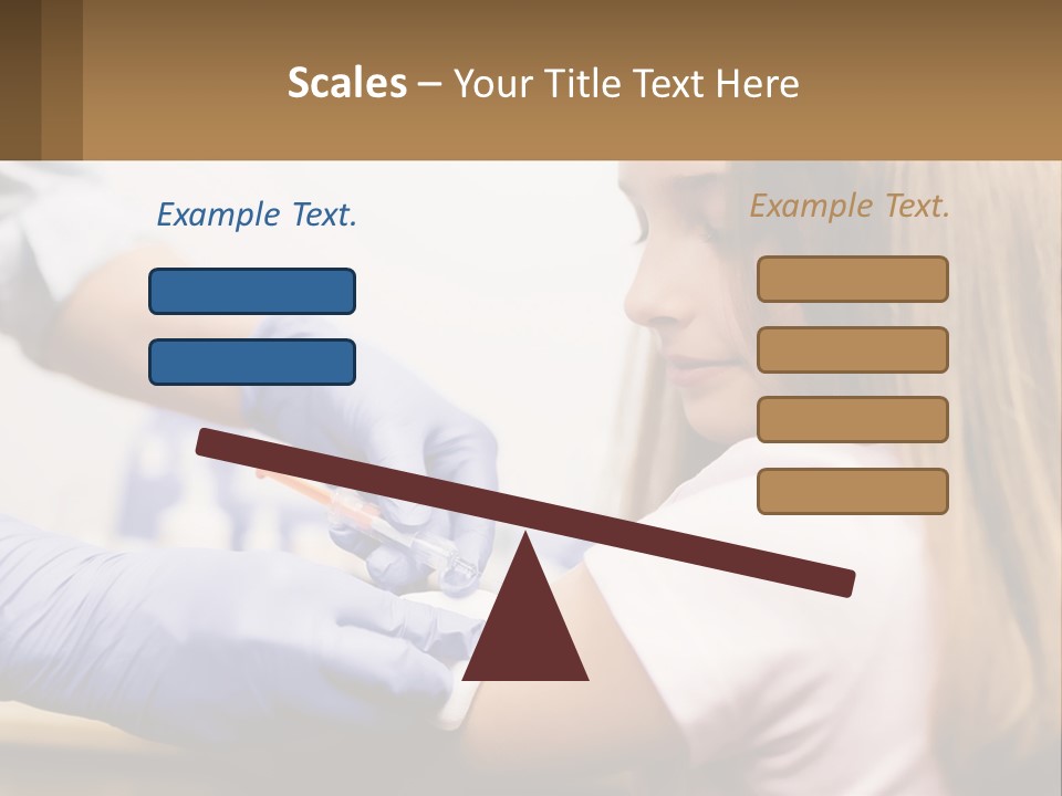 A Little Girl Getting Her Teeth Checked By A Dentist PowerPoint Template