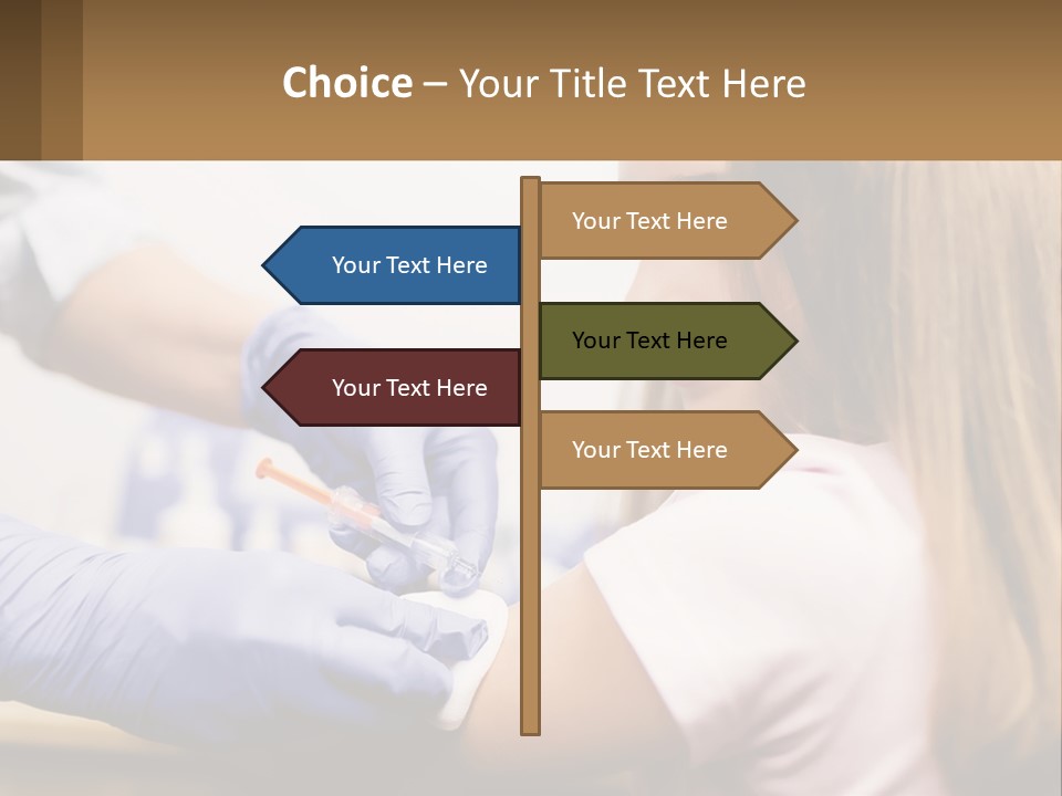 A Little Girl Getting Her Teeth Checked By A Dentist PowerPoint Template