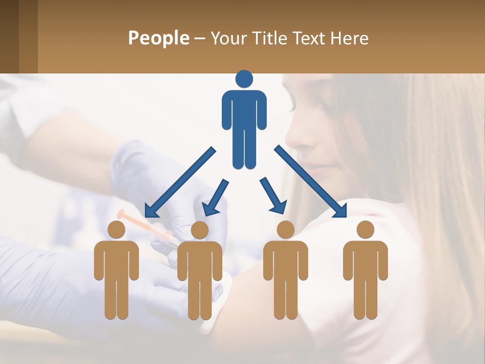 A Little Girl Getting Her Teeth Checked By A Dentist PowerPoint Template