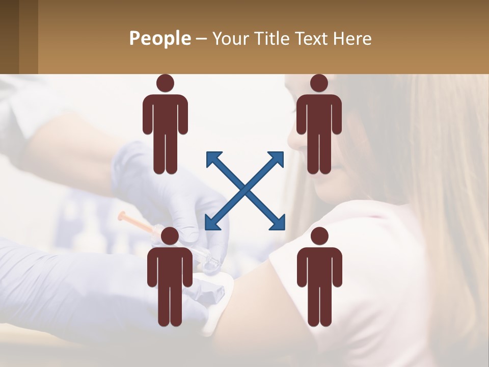 A Little Girl Getting Her Teeth Checked By A Dentist PowerPoint Template