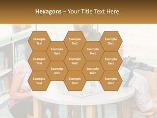 A Group Of Children Sitting Around A Table PowerPoint Template