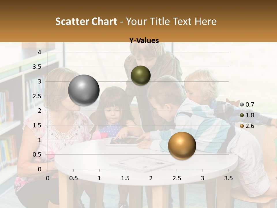 A Group Of Children Sitting Around A Table PowerPoint Template