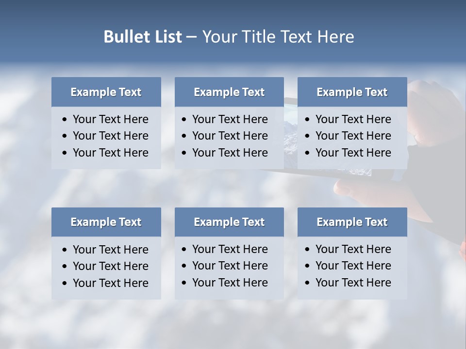 A Person Taking A Picture Of A Mountain With A Cell Phone PowerPoint Template