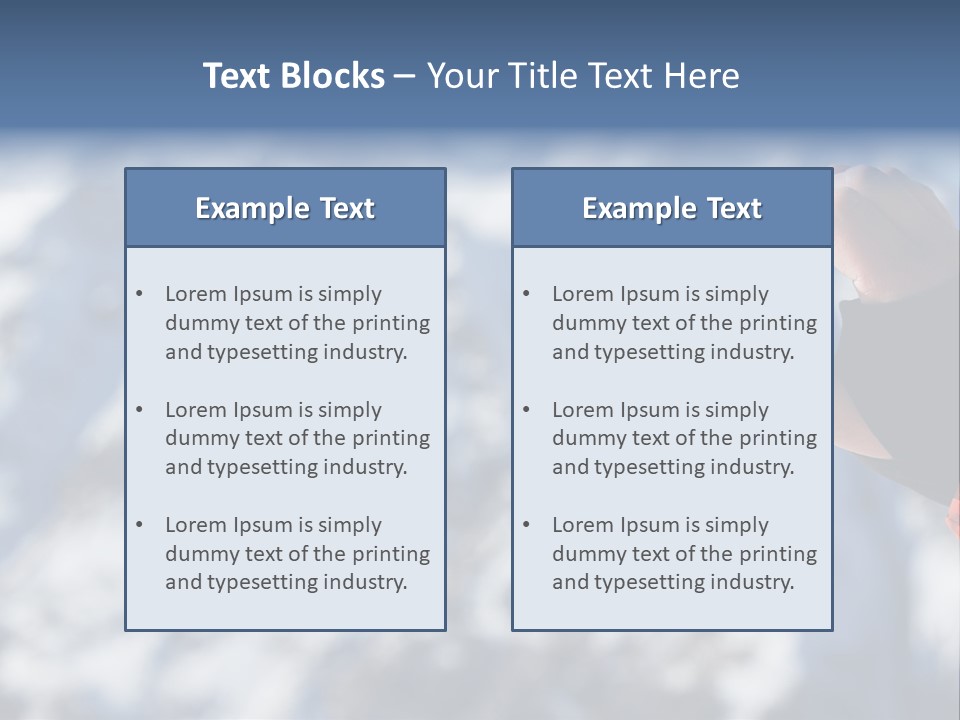 A Person Taking A Picture Of A Mountain With A Cell Phone PowerPoint Template