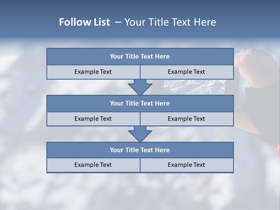A Person Taking A Picture Of A Mountain With A Cell Phone PowerPoint Template