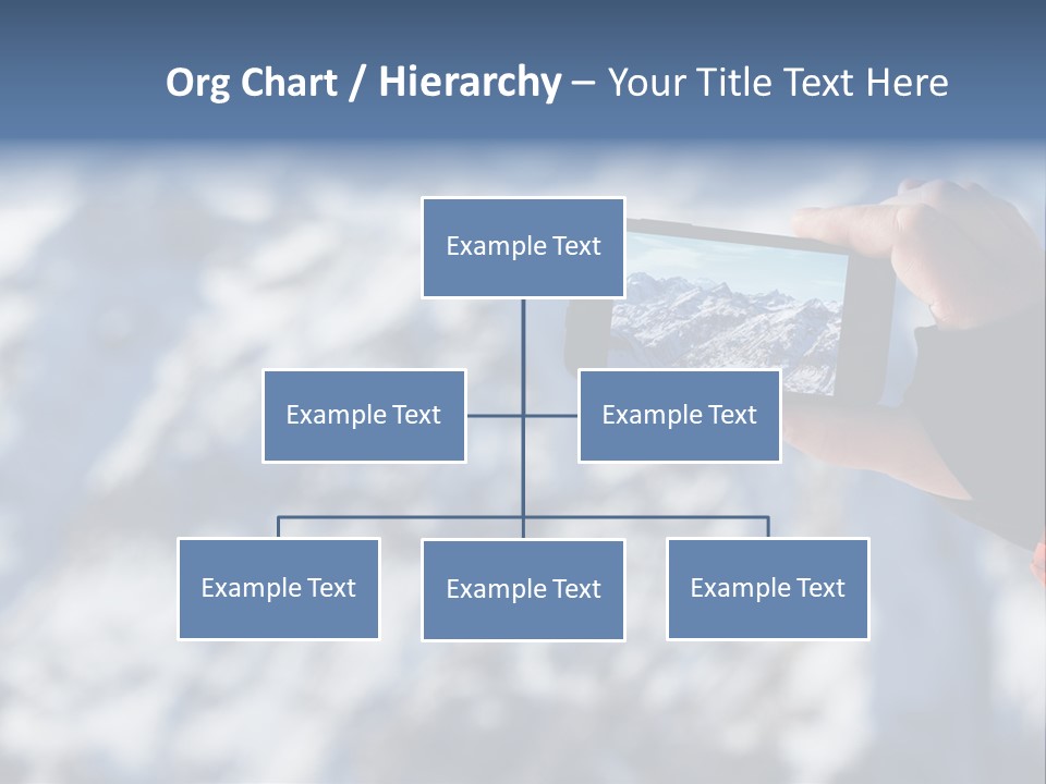 A Person Taking A Picture Of A Mountain With A Cell Phone PowerPoint Template