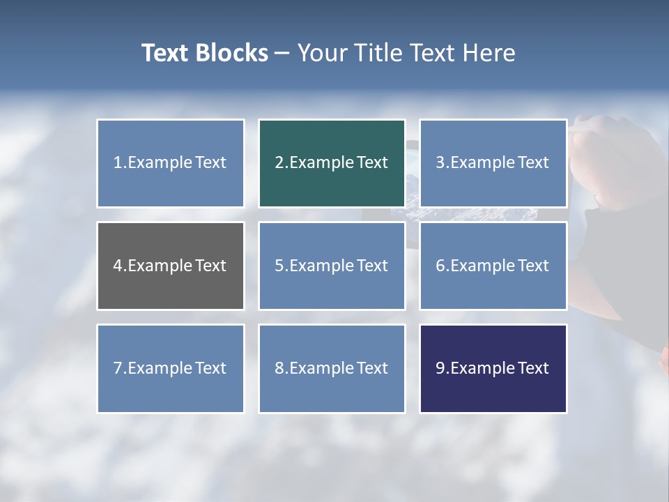 A Person Taking A Picture Of A Mountain With A Cell Phone PowerPoint Template