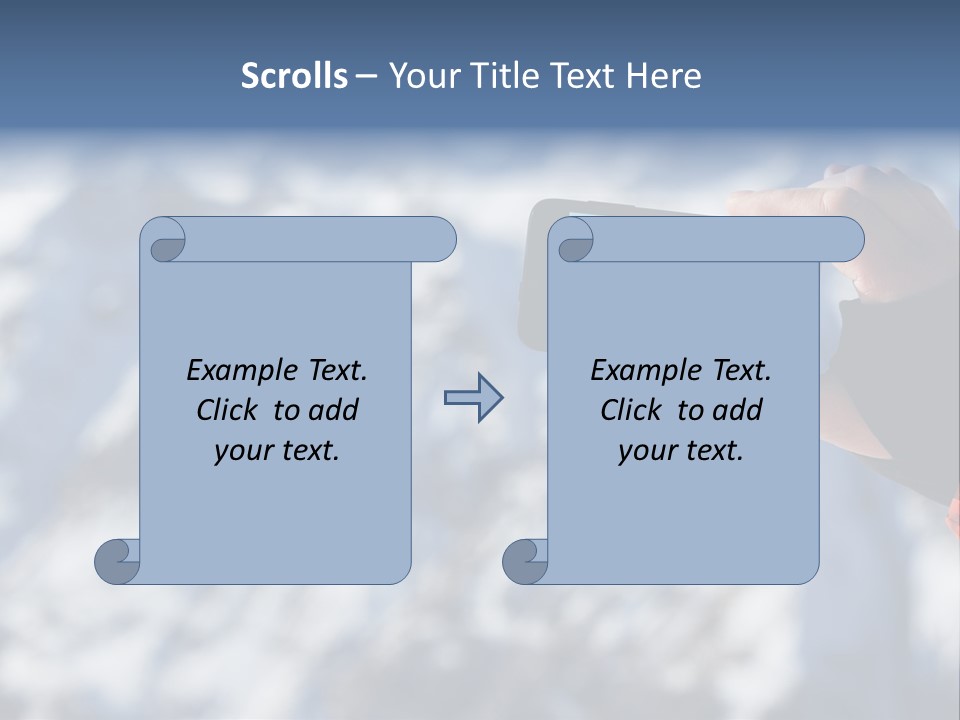 A Person Taking A Picture Of A Mountain With A Cell Phone PowerPoint Template