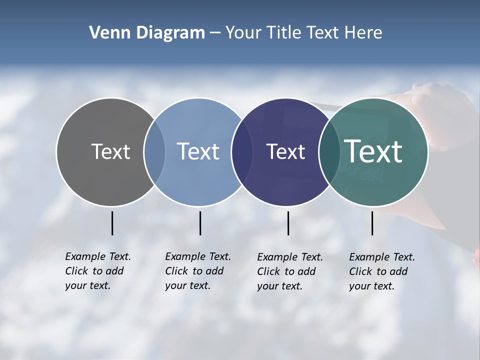 A Person Taking A Picture Of A Mountain With A Cell Phone PowerPoint Template