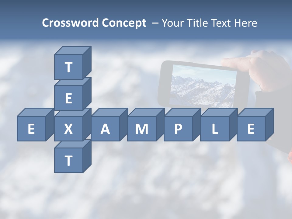 A Person Taking A Picture Of A Mountain With A Cell Phone PowerPoint Template