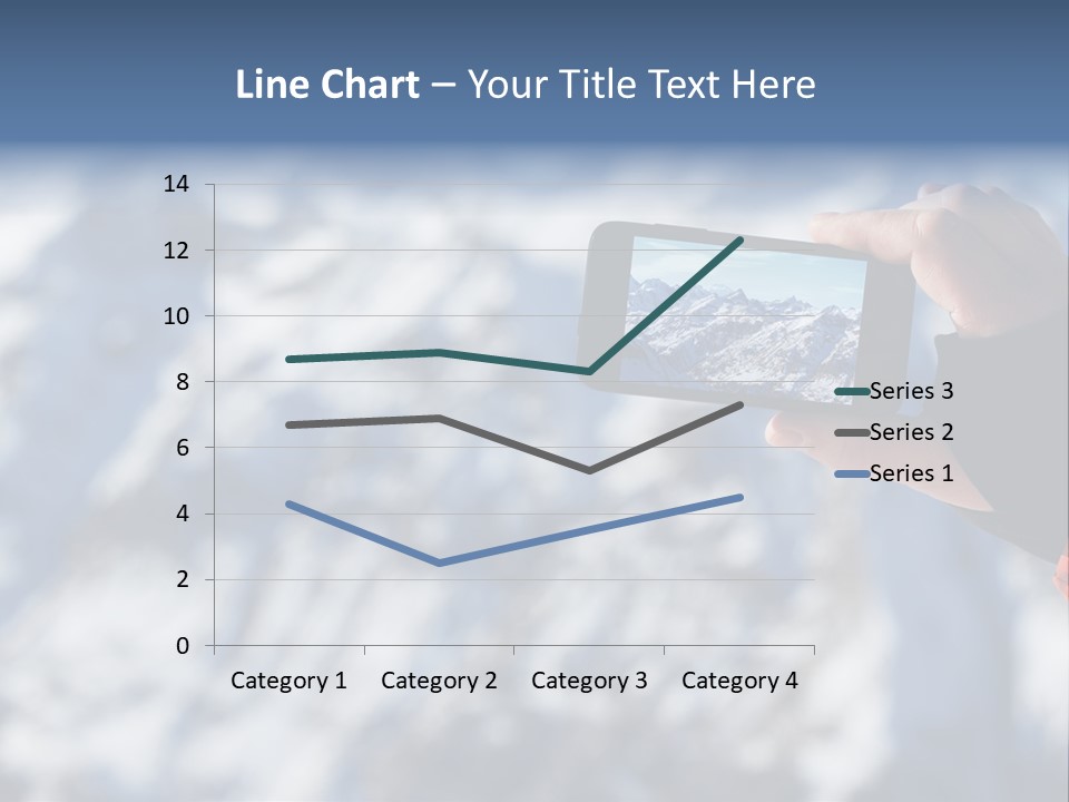 A Person Taking A Picture Of A Mountain With A Cell Phone PowerPoint Template
