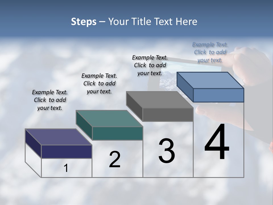A Person Taking A Picture Of A Mountain With A Cell Phone PowerPoint Template