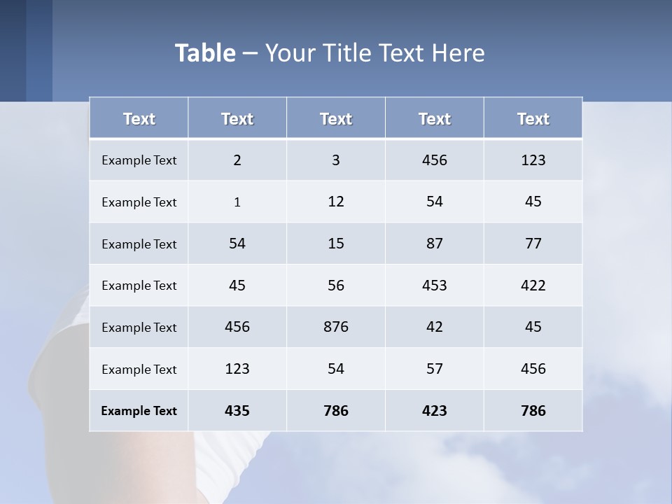 A Woman In A White Tank Top Is Jumping In The Air PowerPoint Template