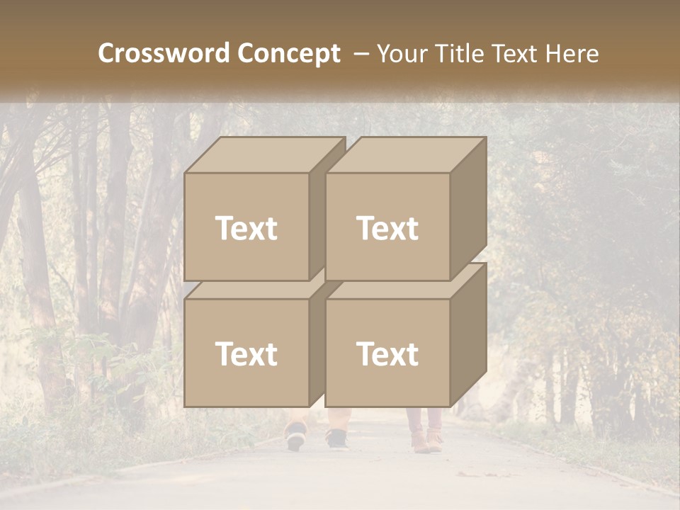 A Man And Woman Walking Down A Road Holding Hands PowerPoint Template