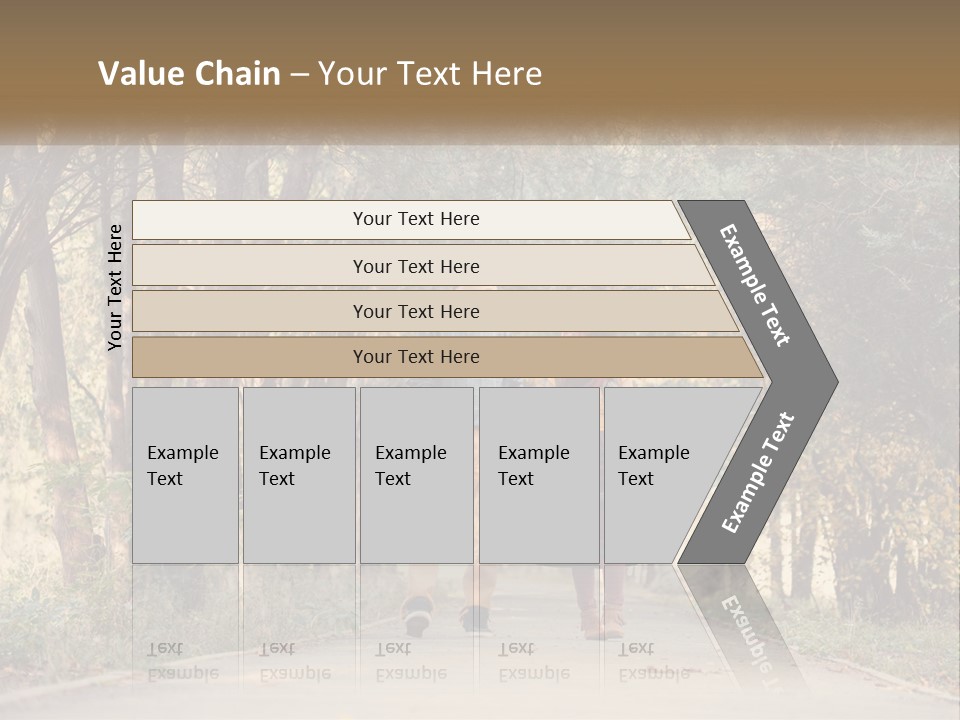 A Man And Woman Walking Down A Road Holding Hands PowerPoint Template