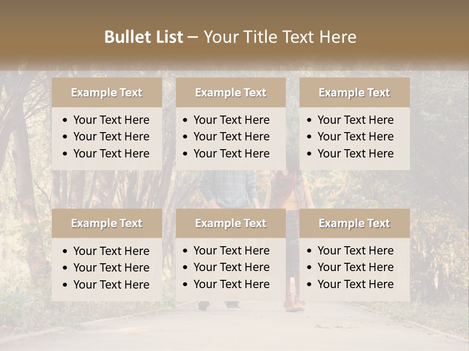 A Man And Woman Walking Down A Road Holding Hands PowerPoint Template