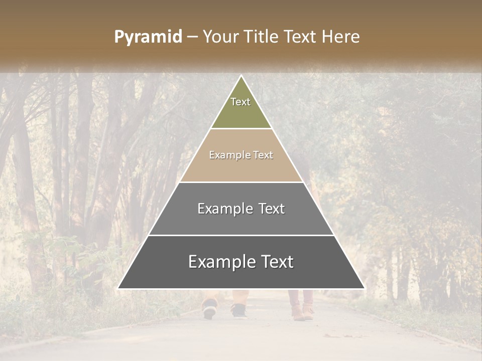 A Man And Woman Walking Down A Road Holding Hands PowerPoint Template