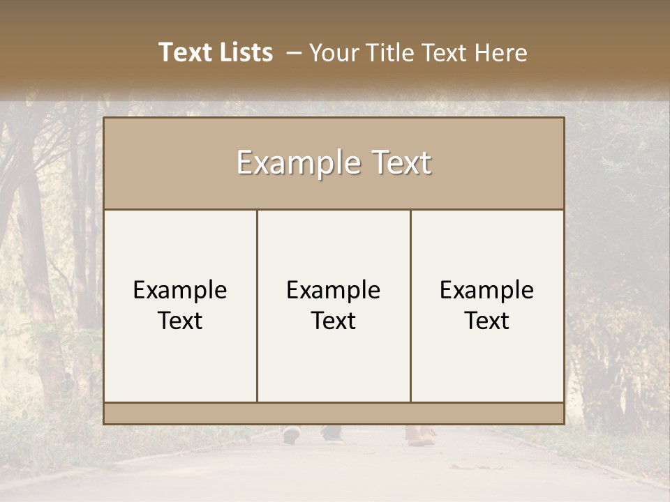 A Man And Woman Walking Down A Road Holding Hands PowerPoint Template