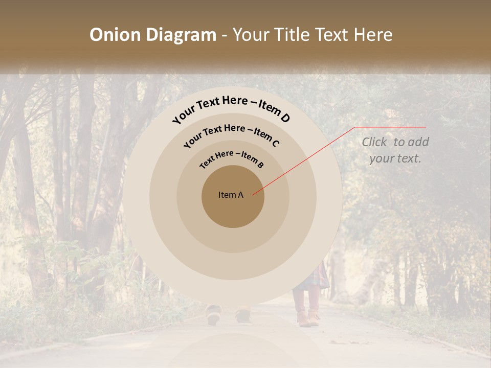 A Man And Woman Walking Down A Road Holding Hands PowerPoint Template