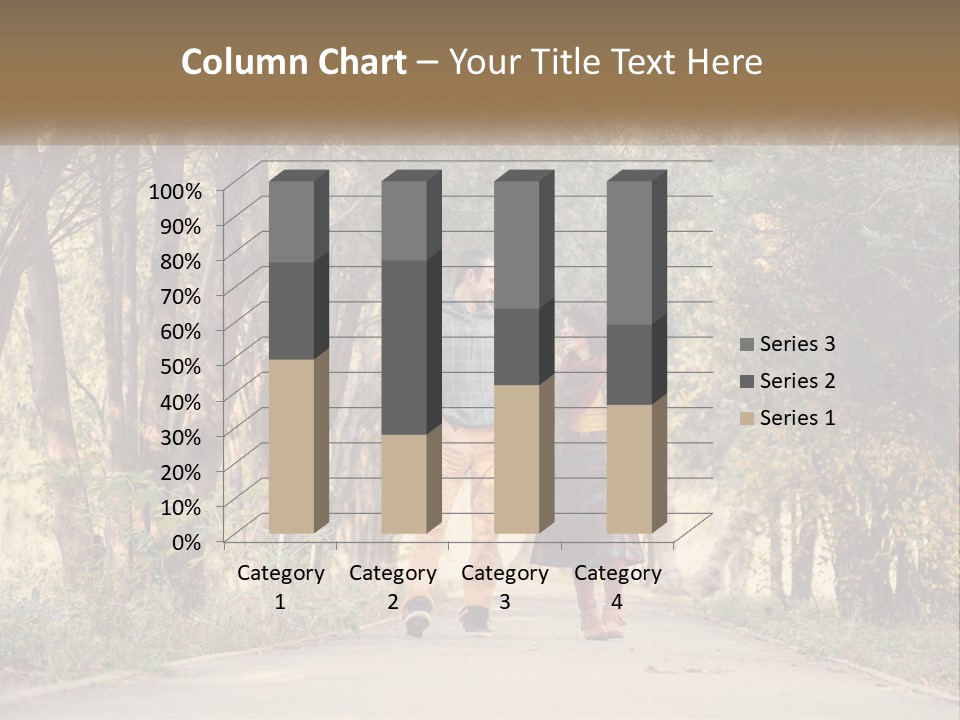 A Man And Woman Walking Down A Road Holding Hands PowerPoint Template