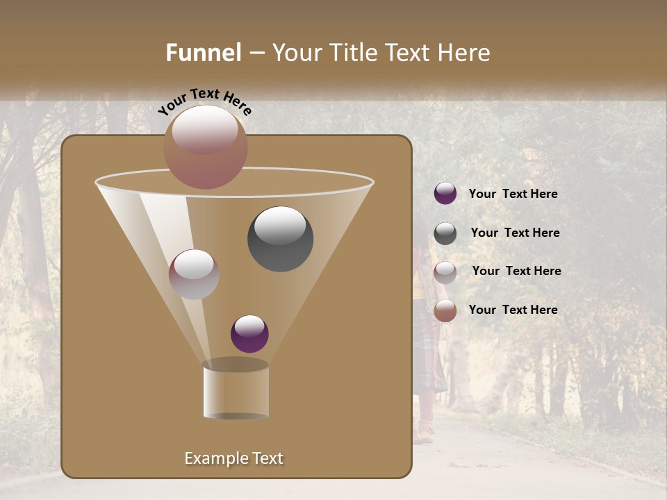 A Man And Woman Walking Down A Road Holding Hands PowerPoint Template