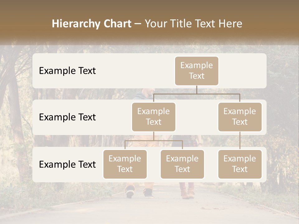A Man And Woman Walking Down A Road Holding Hands PowerPoint Template