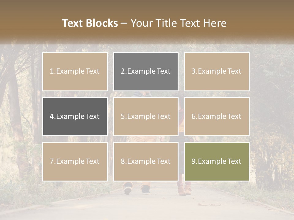 A Man And Woman Walking Down A Road Holding Hands PowerPoint Template