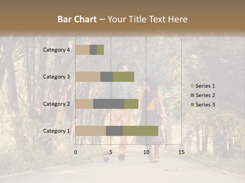 A Man And Woman Walking Down A Road Holding Hands PowerPoint Template