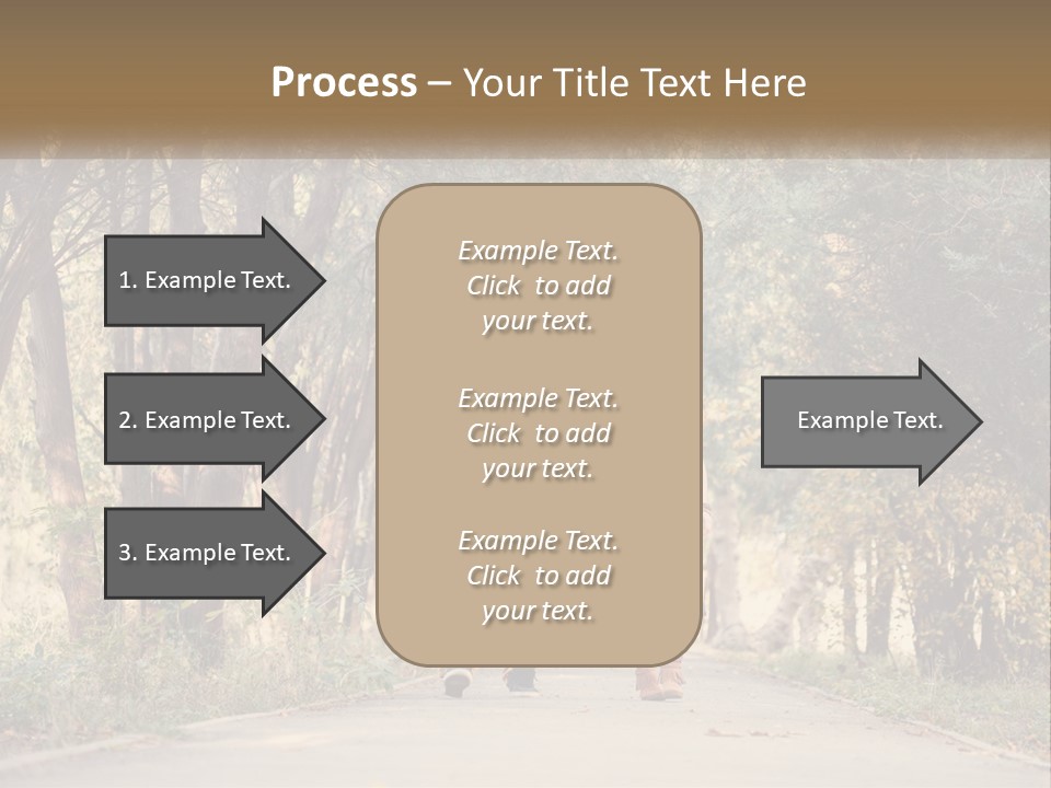 A Man And Woman Walking Down A Road Holding Hands PowerPoint Template