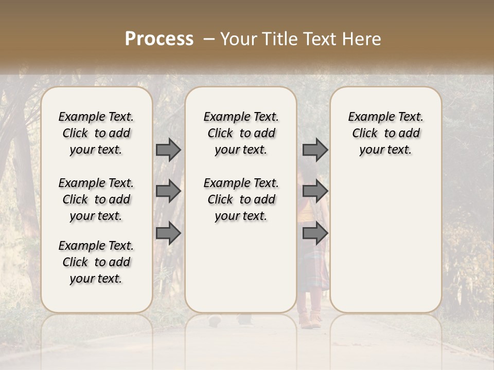A Man And Woman Walking Down A Road Holding Hands PowerPoint Template